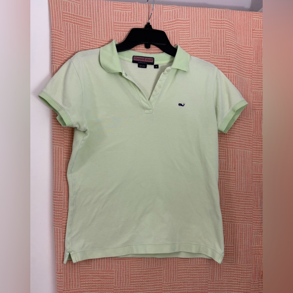 VINEYARD VINES ladies polo shirt - light green Size M